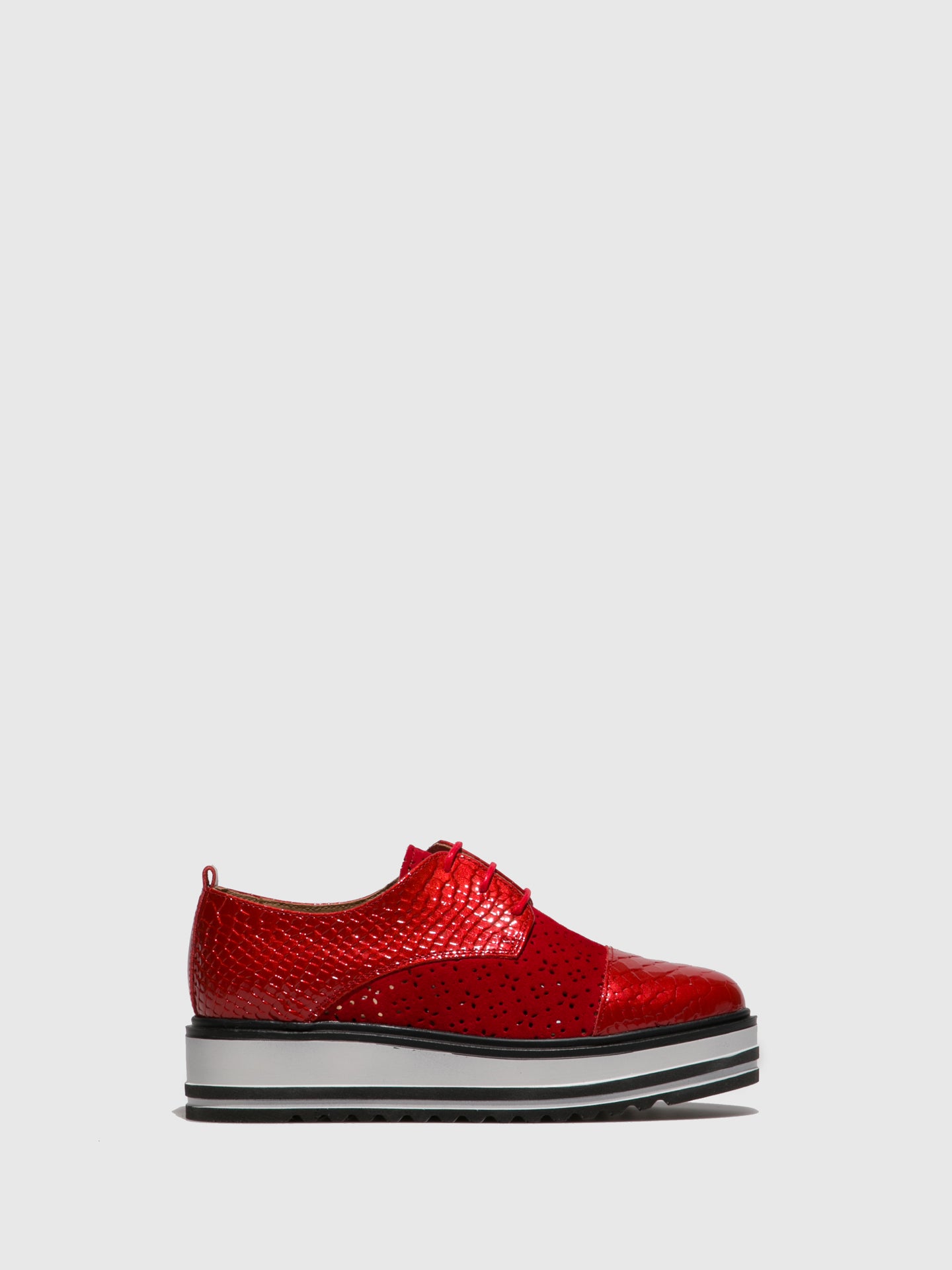 Foreva Red Lace-up Shoes